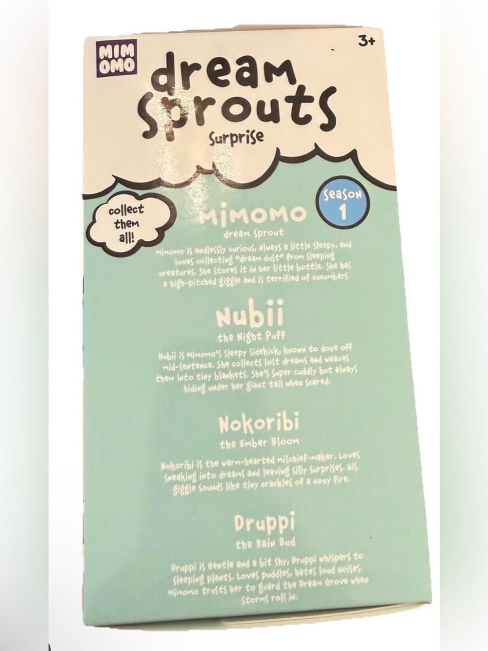 Dream Sprouts Surprise Plush Keyring Plus Stickers & Collectors Card NIB - Picture 4 of 4